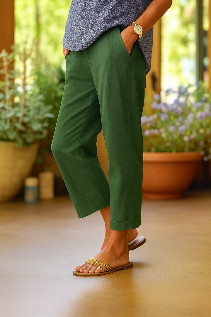 Katherine | Dames Casual Rechte Pijp Zak Broek