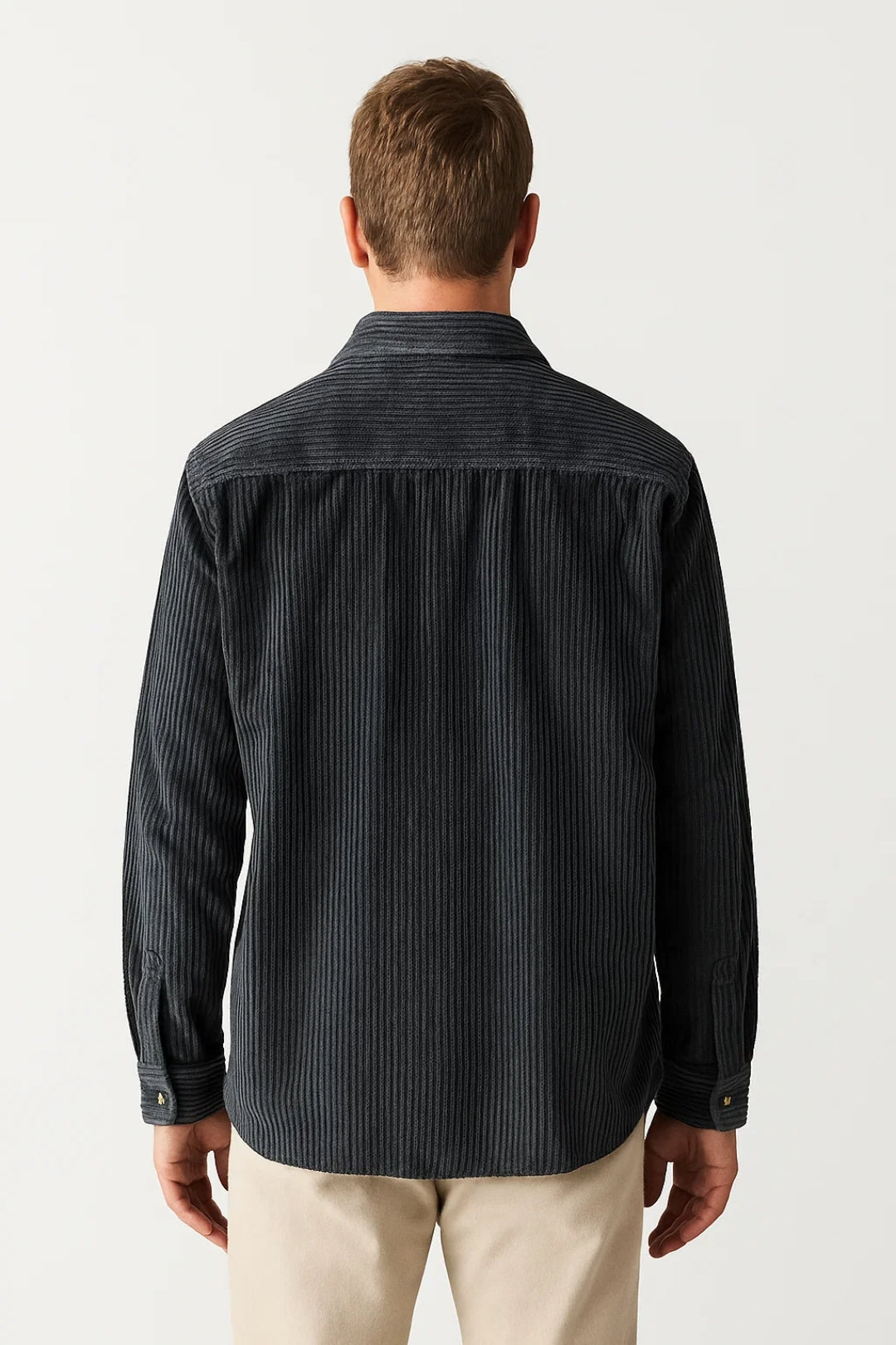 Heren Overshirt met Knoopsluiting en Borstzak