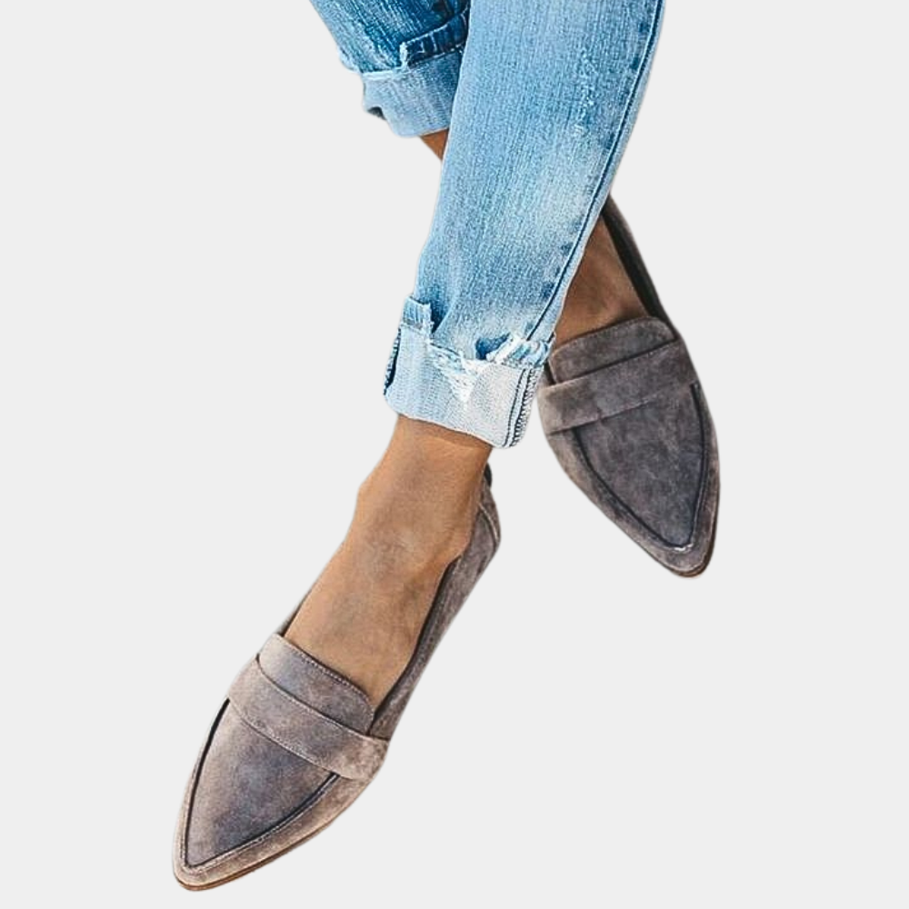 Dames Loafers – Zwart Suède, Casual Instappers voor Elke Gelegenheid
