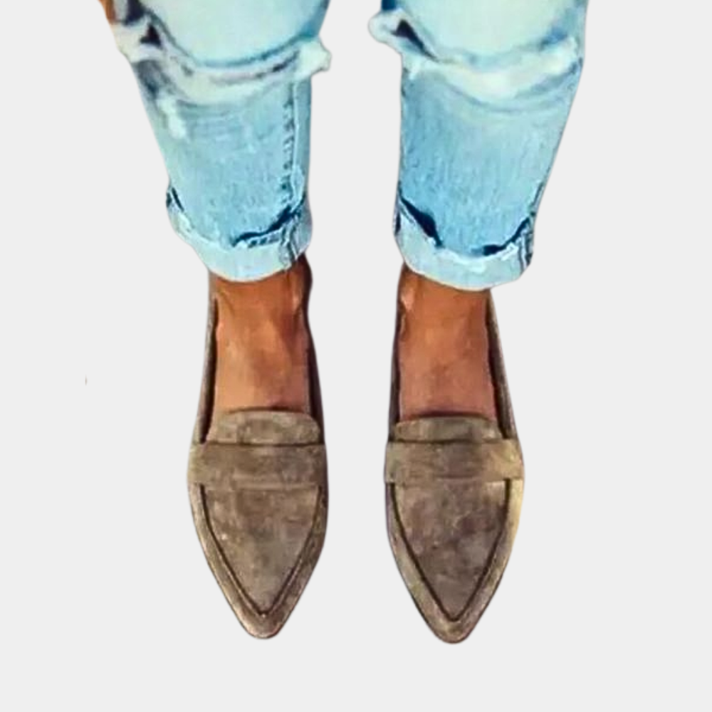 Dames Loafers – Zwart Suède, Casual Instappers voor Elke Gelegenheid