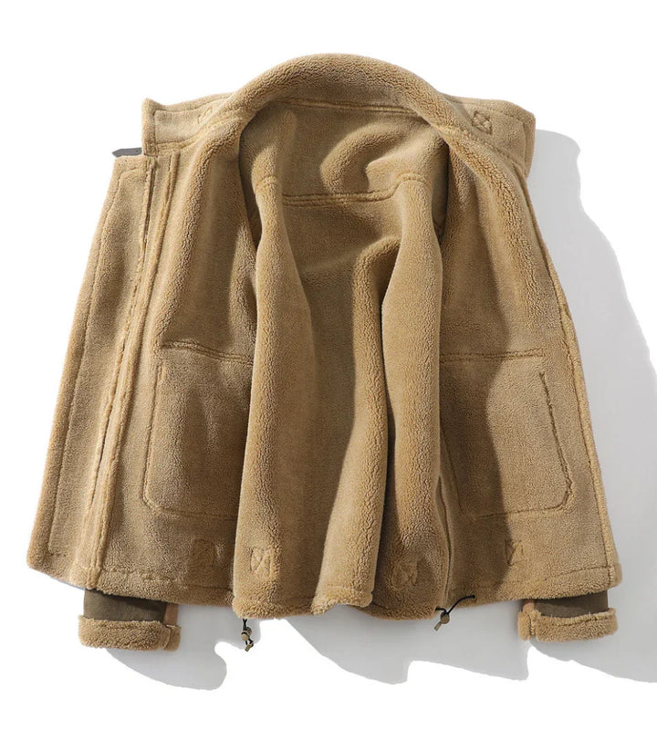 Emilio Valente Suède Fleece Jas