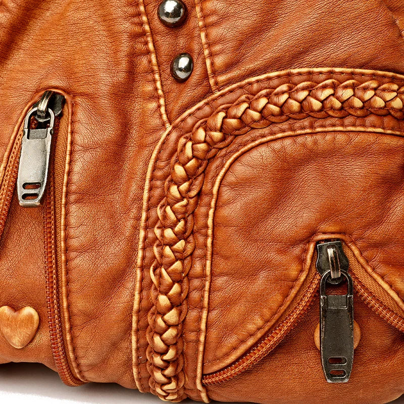 Hana Leren Boho Tas