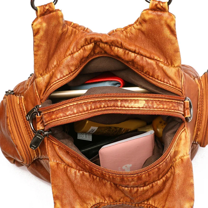 Hana Leren Boho Tas