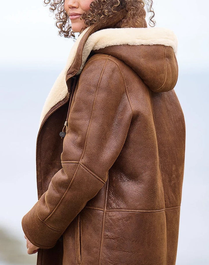 Vrouwen Vintage Winterjas met Capuchon