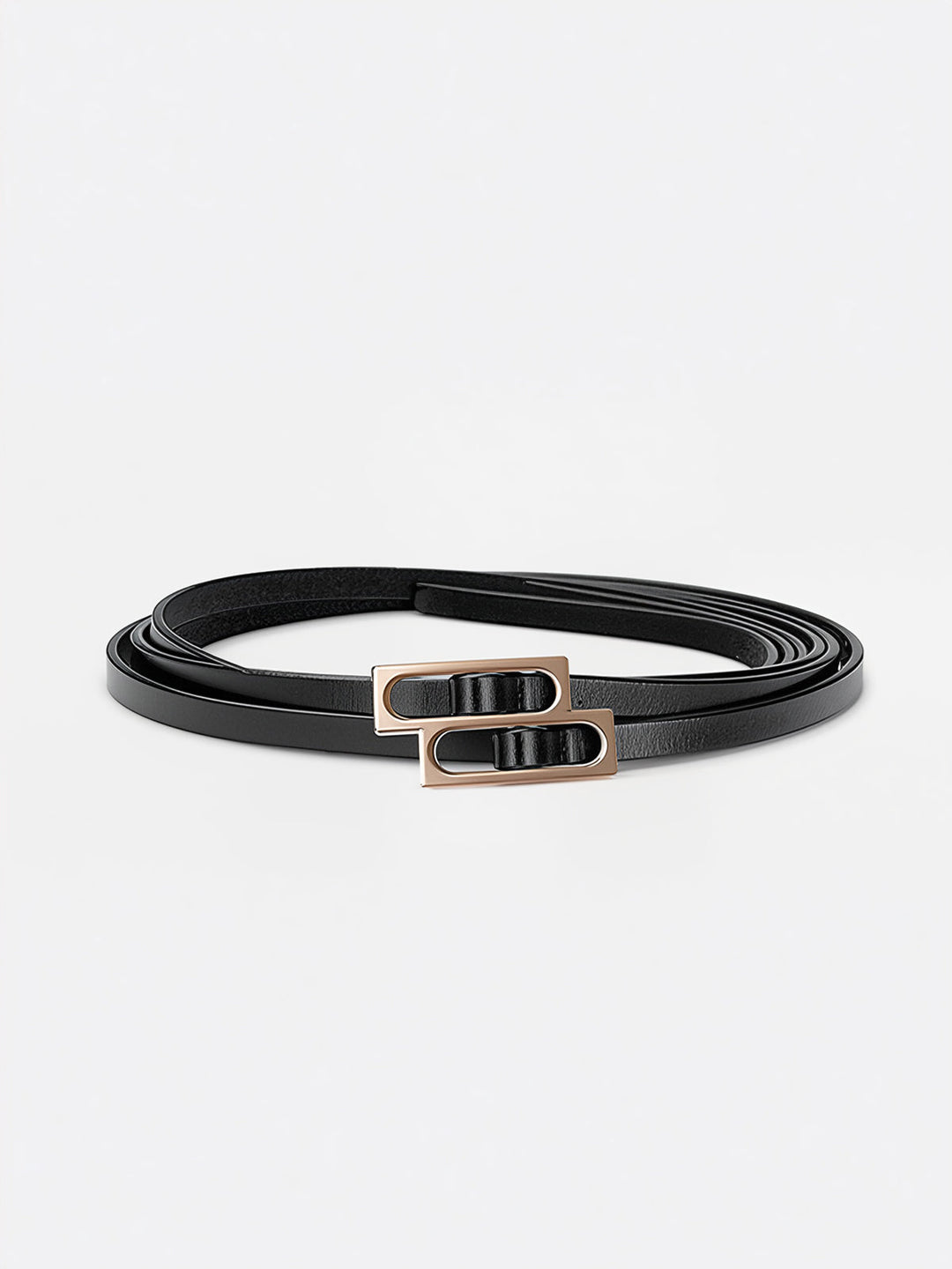 Dune | Trendy Leren Riem - Dubbele Lus Gesp, Hoogwaardige Kwaliteit