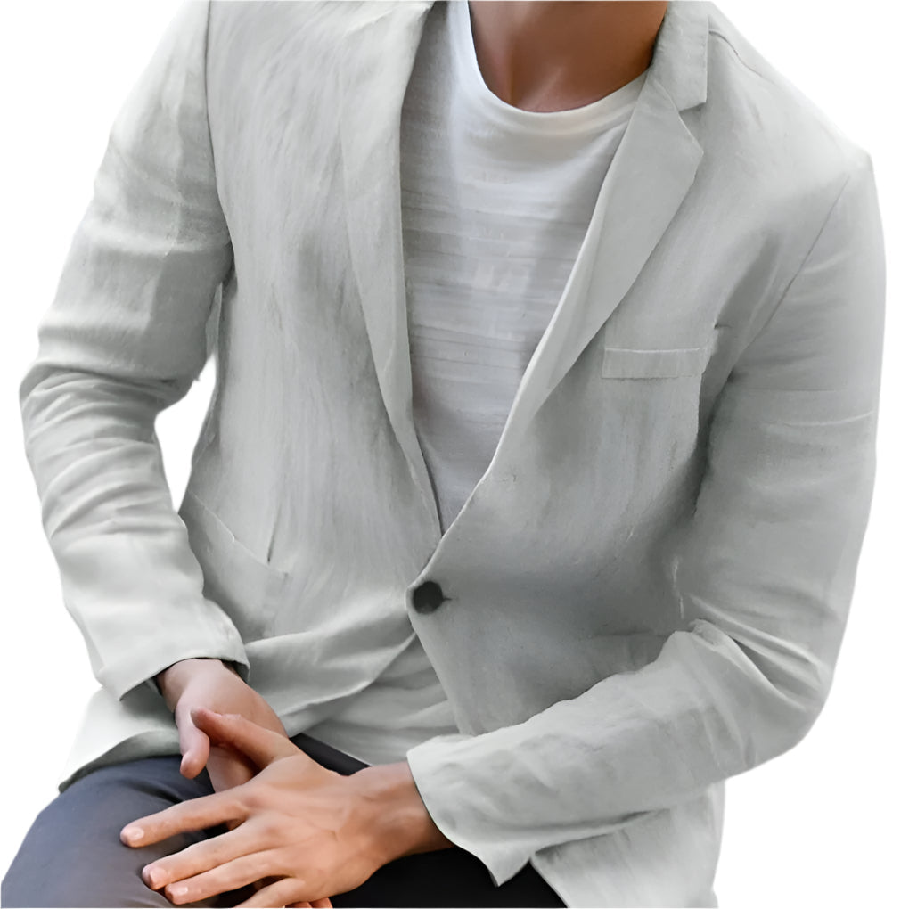 Elegante en Comfortabel herenblazer van linnen voor elke gelegenheid