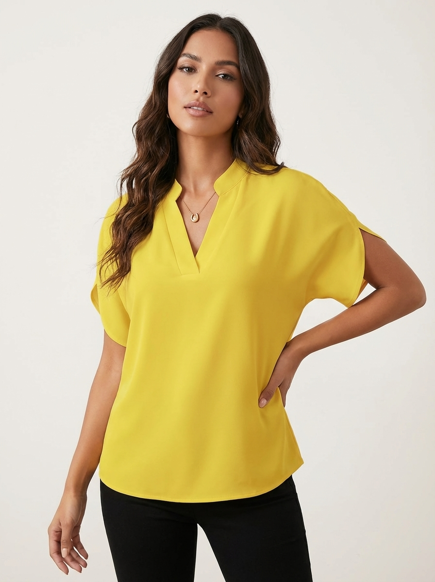 Elegante V-hals dames blouse – Karin