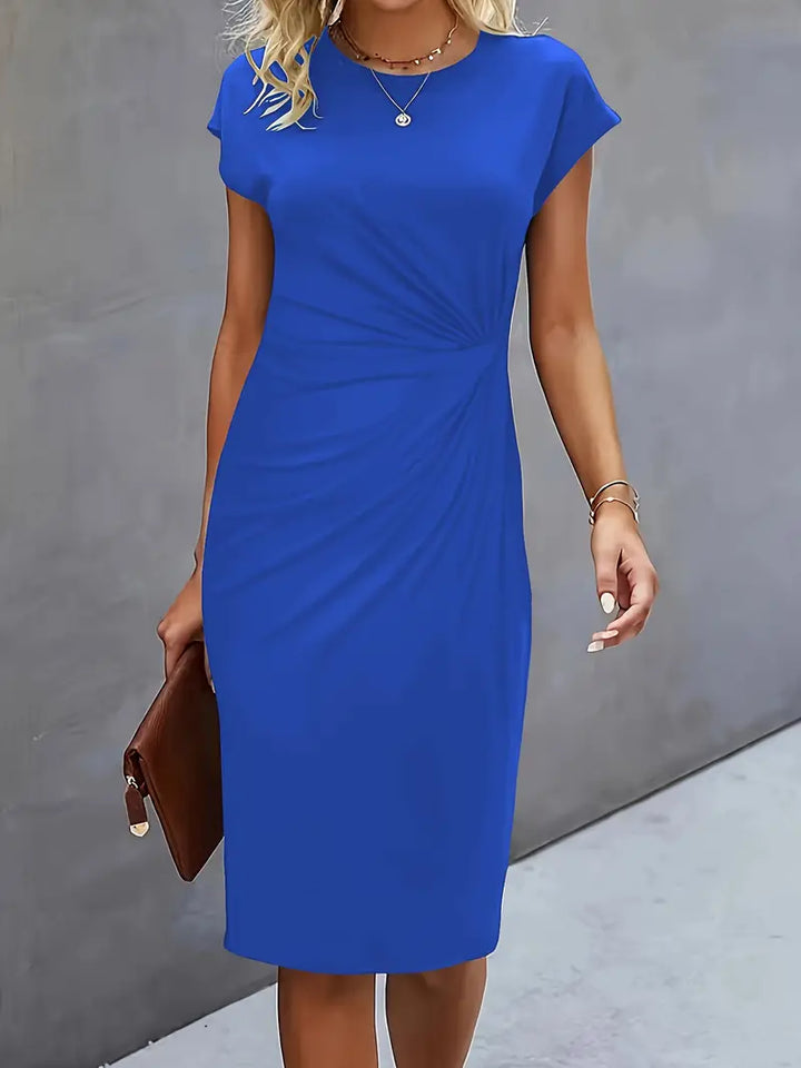 Katrien – Tijdloze Midi Jurk met Flatterend silhouet