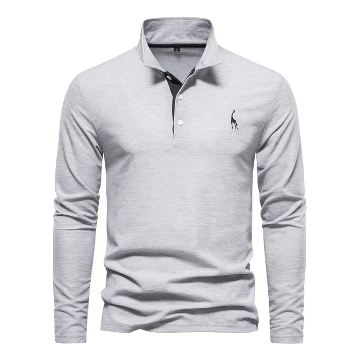 Aaron | Heren Klassiek Knoop Hals Polo Shirt