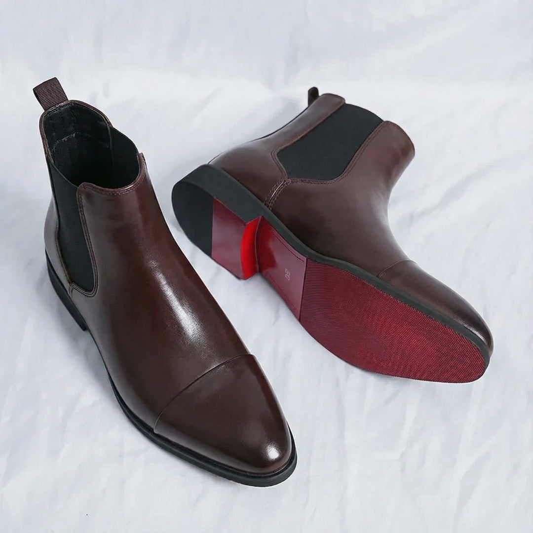Belucio Leren Chelsea Boots