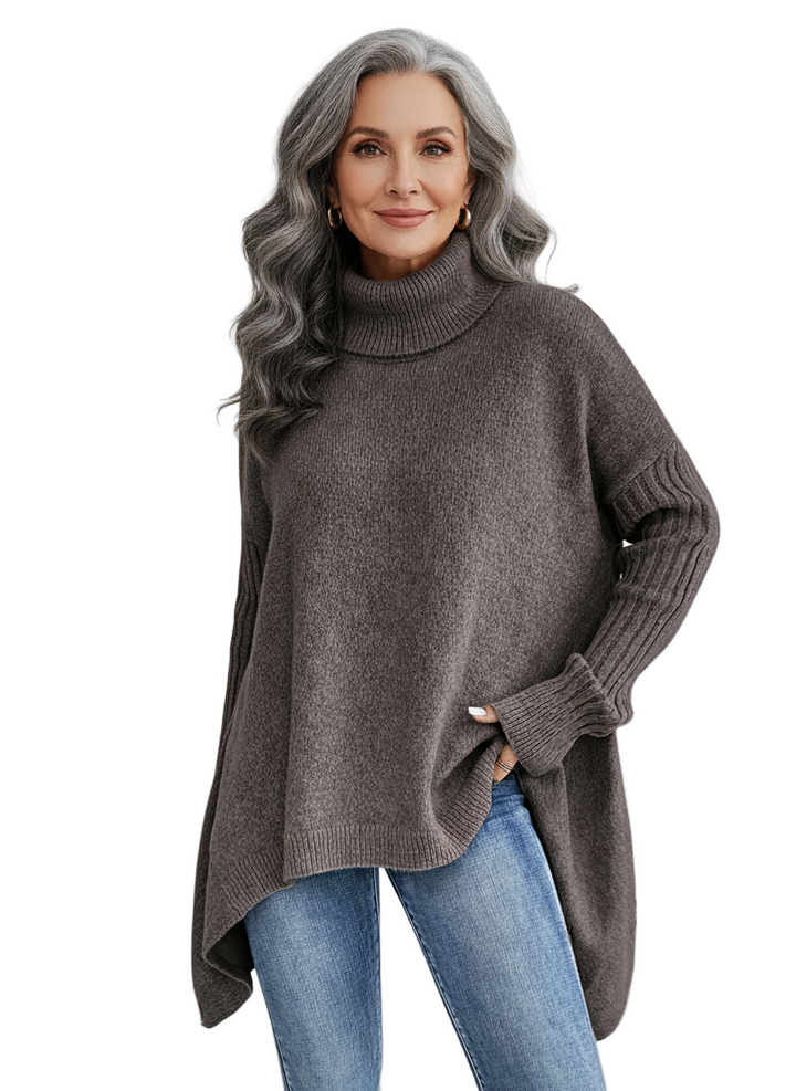 NAOMI – GEZELLIGE ASYMMETRISCHE TURTLENECK TRUI