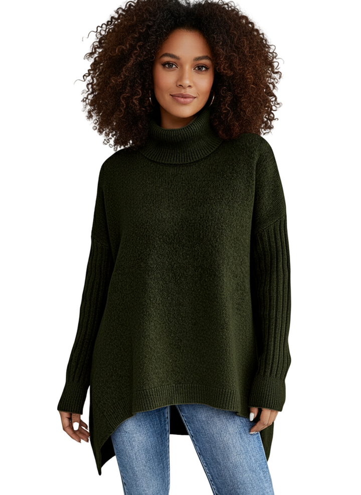 NAOMI – GEZELLIGE ASYMMETRISCHE TURTLENECK TRUI