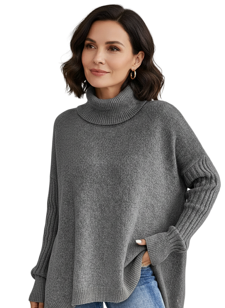 NAOMI – GEZELLIGE ASYMMETRISCHE TURTLENECK TRUI