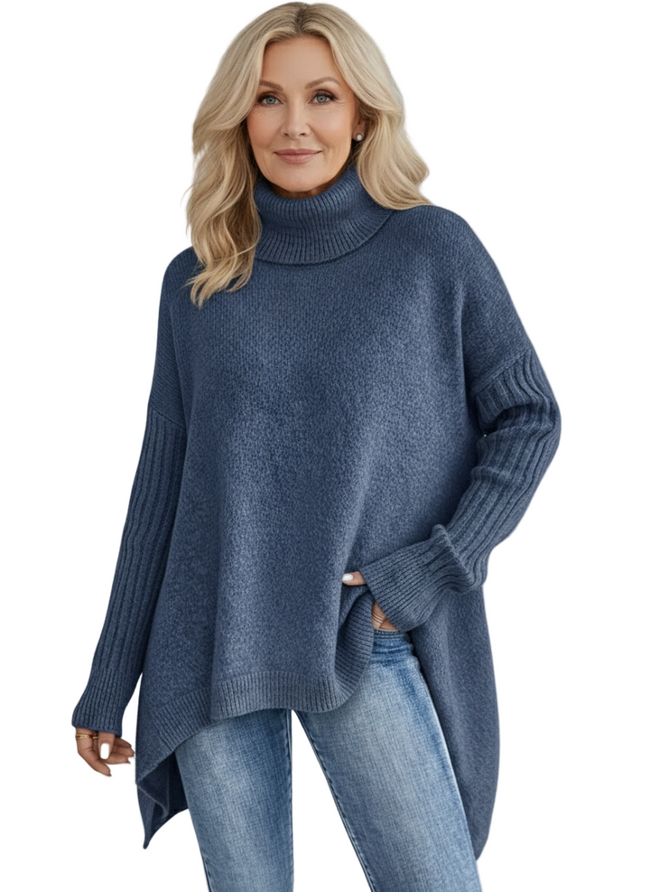 NAOMI – GEZELLIGE ASYMMETRISCHE TURTLENECK TRUI
