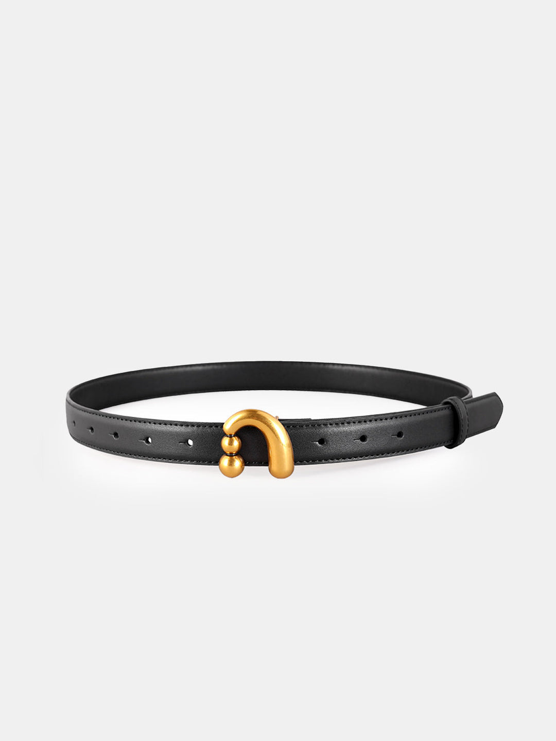 Gero | Leren Riem met Gouden Gesp Dames - Trendy, Luxe en Uniek