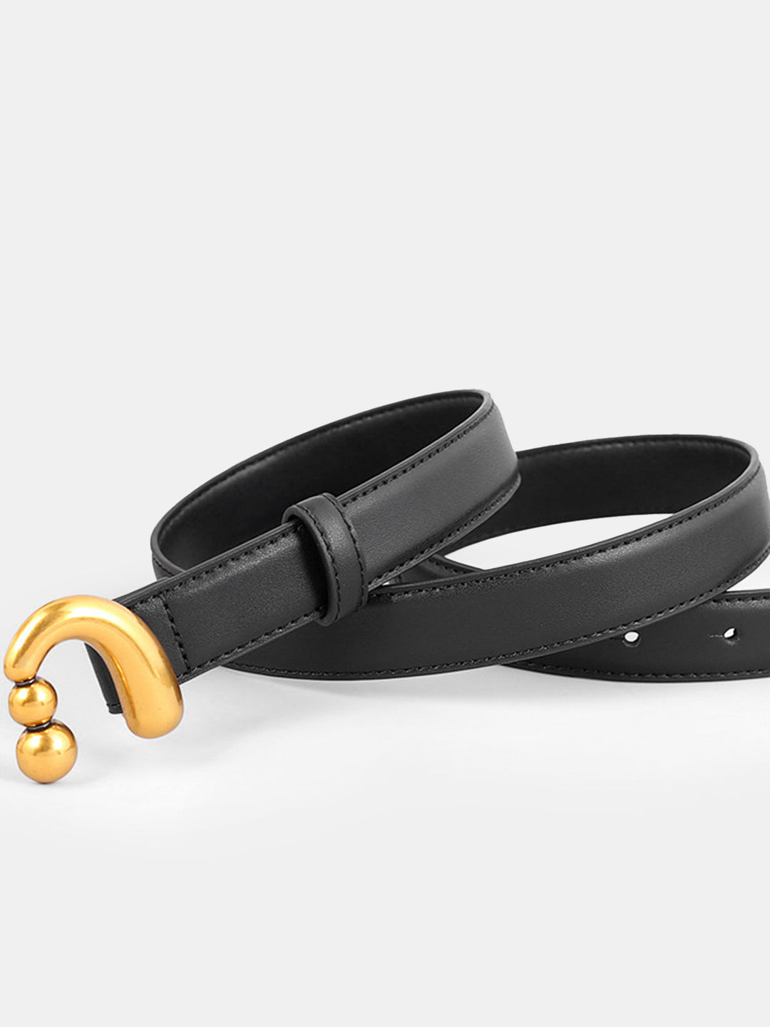 Gero | Leren Riem met Gouden Gesp Dames - Trendy, Luxe en Uniek