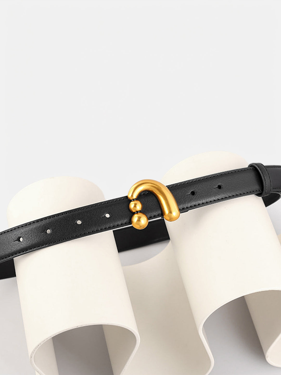 Gero | Leren Riem met Gouden Gesp Dames - Trendy, Luxe en Uniek