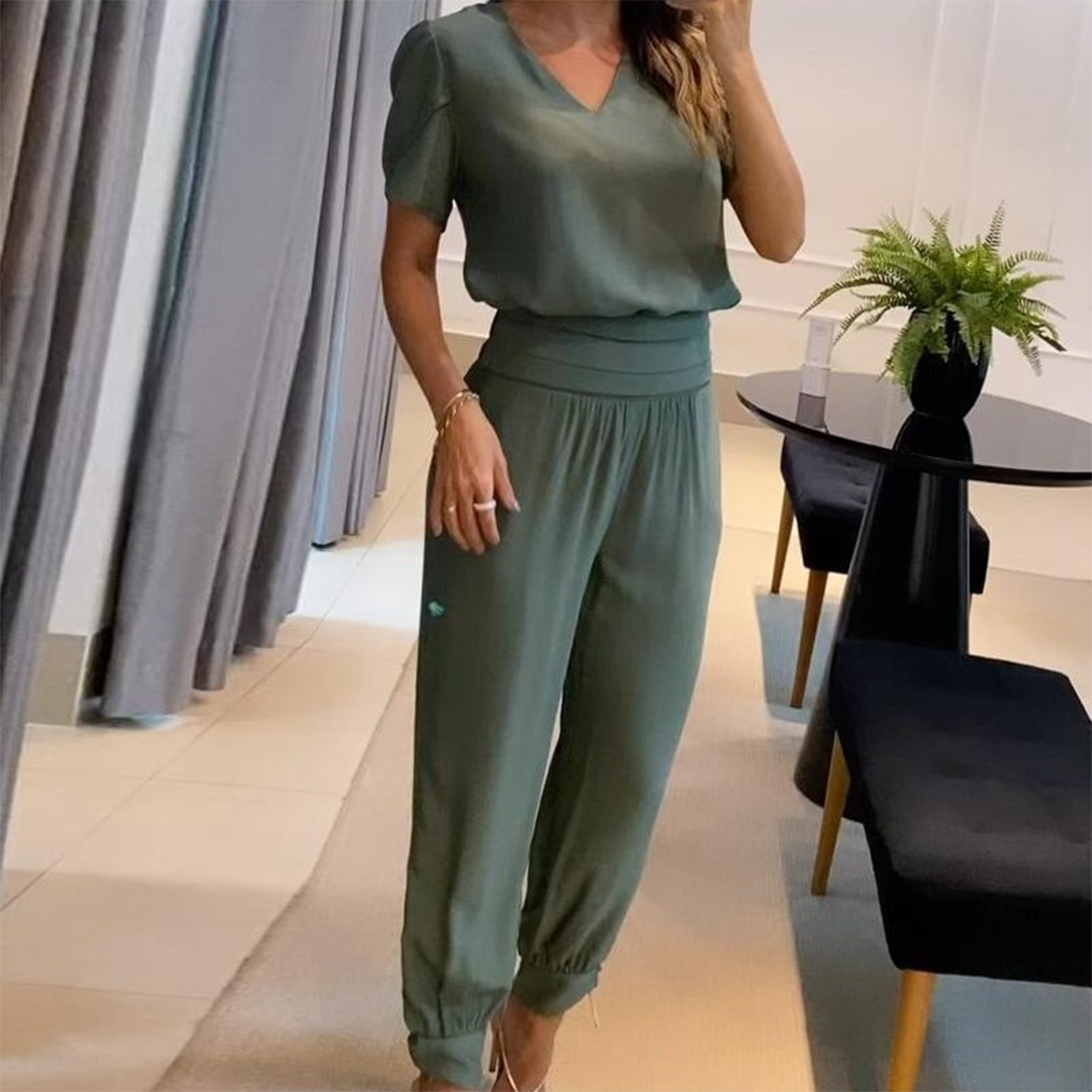 Jumpsuit met V-hals voor Dames