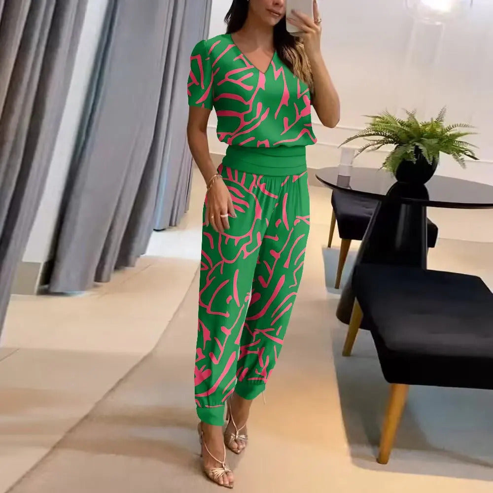 Jumpsuit met V-hals voor Dames