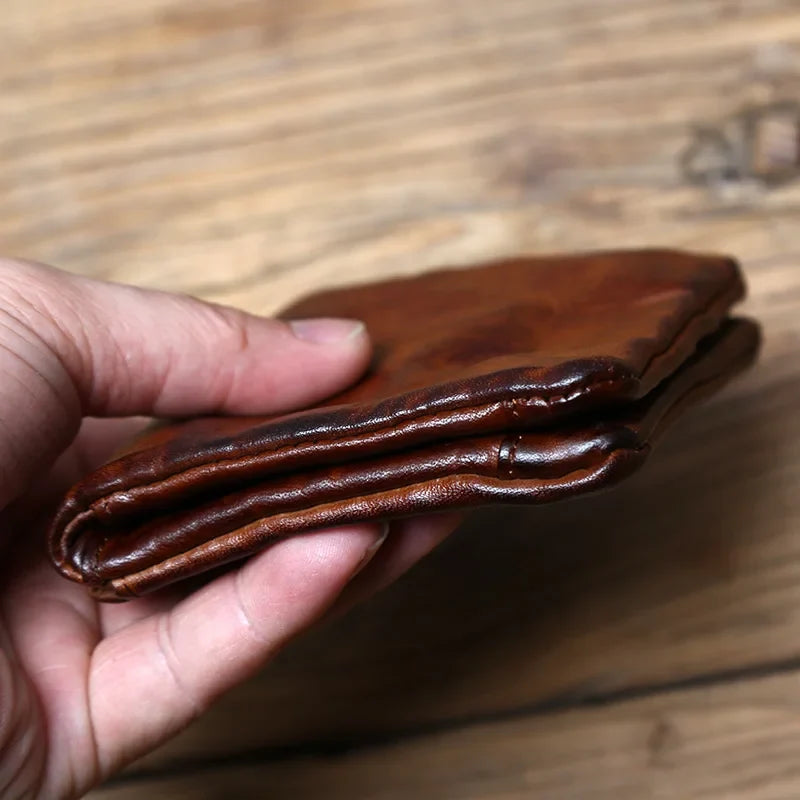 Patina Volnerf Leren Portemonnee