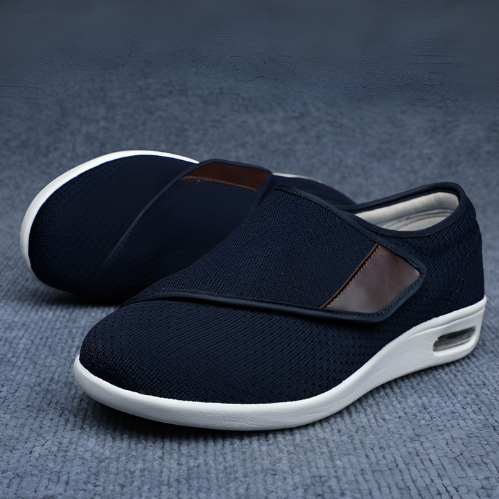 Brede diabetische schoenen voor gezwollen voeten