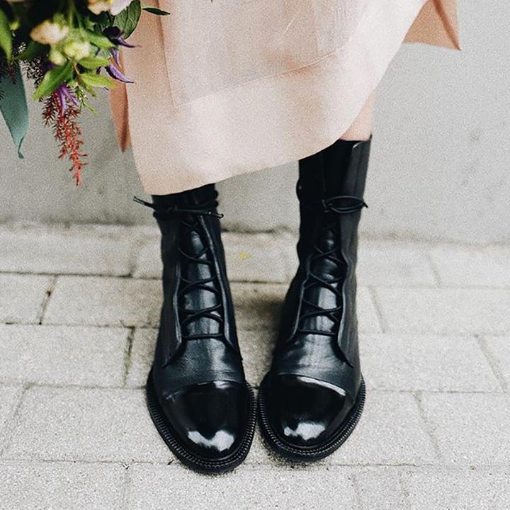 Sophia | Elegante Veter Enkellaarzen