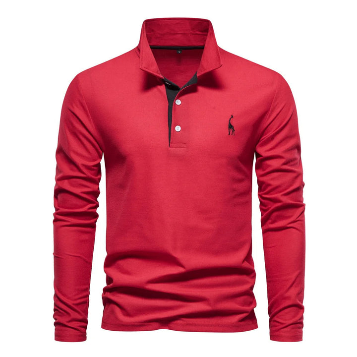 Aaron | Heren Klassiek Knoop Hals Polo Shirt