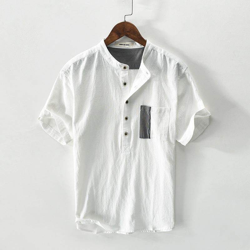 Saint Morris Luchtige Linnen Shirt