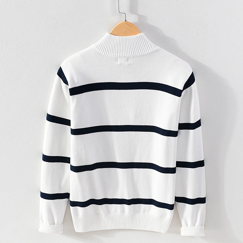 Hiro Katoenen Quarter-Zip Trui