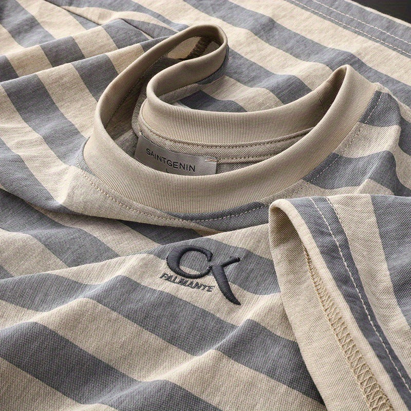 Cole Kendrick Gestreepte Katoenzijde Shirt