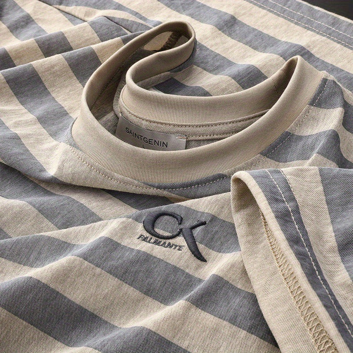 Cole Kendrick Gestreepte Katoenzijde Shirt