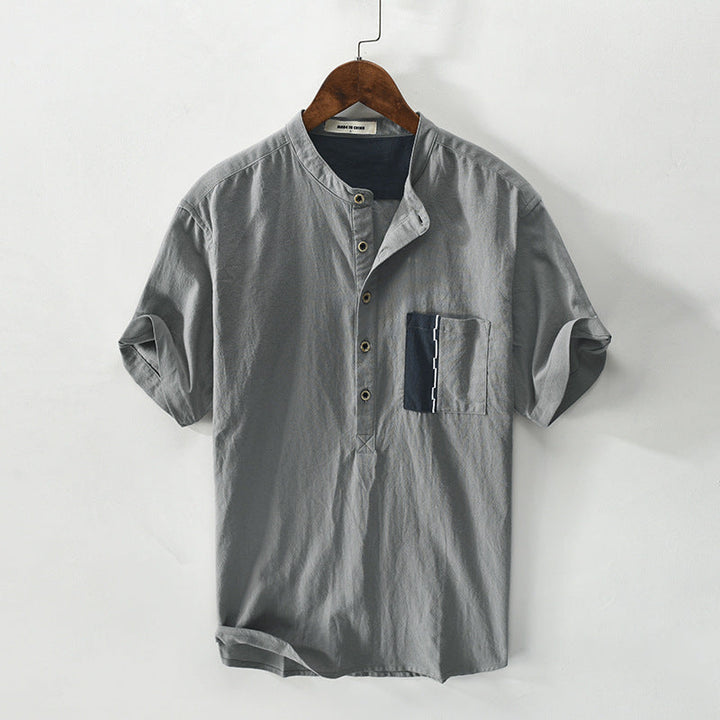 Saint Morris Luchtige Linnen Shirt