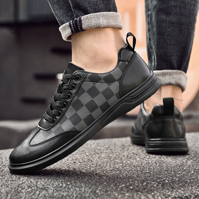 Gianni Geruite Leren Sneakers