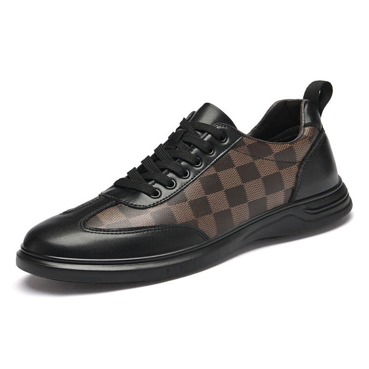 Gianni Geruite Leren Sneakers