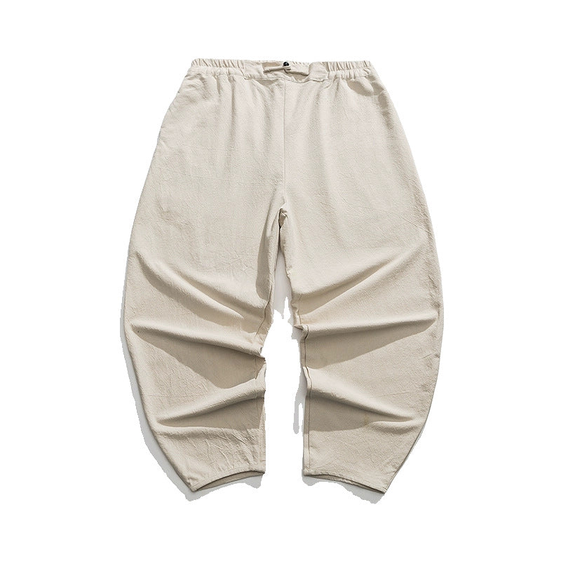 Edo Wijde-Leg Linnen Broek