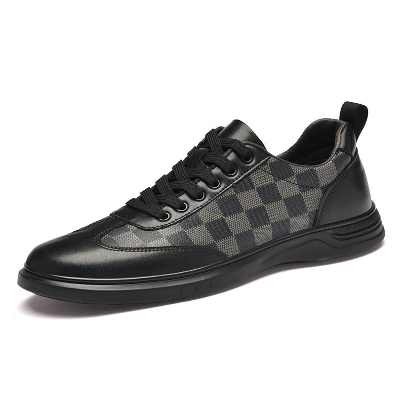 Gianni Geruite Leren Sneakers