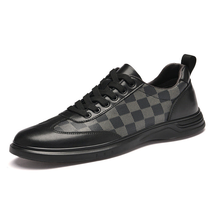 Gianni Geruite Leren Sneakers
