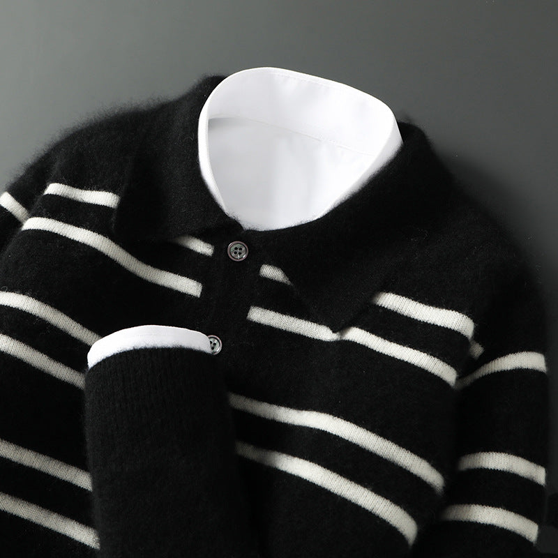 Claire Merino Wol Polo Sweater