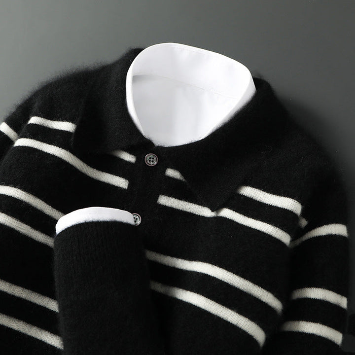 Claire Merino Wol Polo Sweater