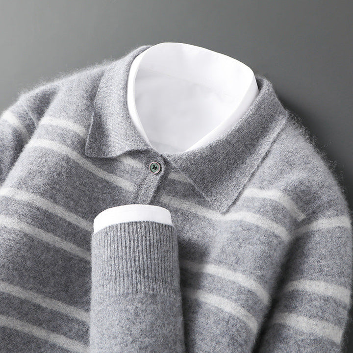 Claire Merino Wol Polo Sweater