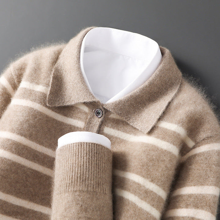 Claire Merino Wol Polo Sweater