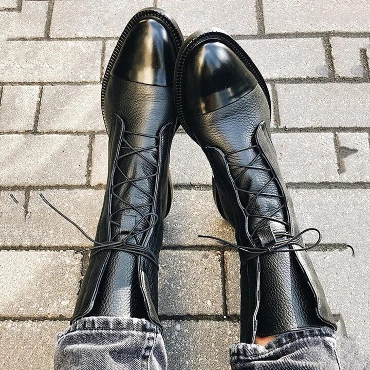 Sophia | Elegante Veter Enkellaarzen