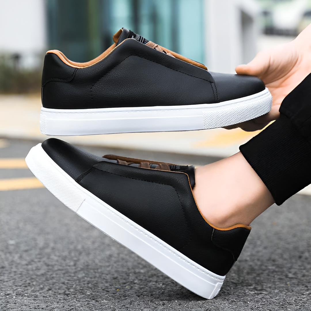 Boaz™ Stijlvolle Leren Sneakers