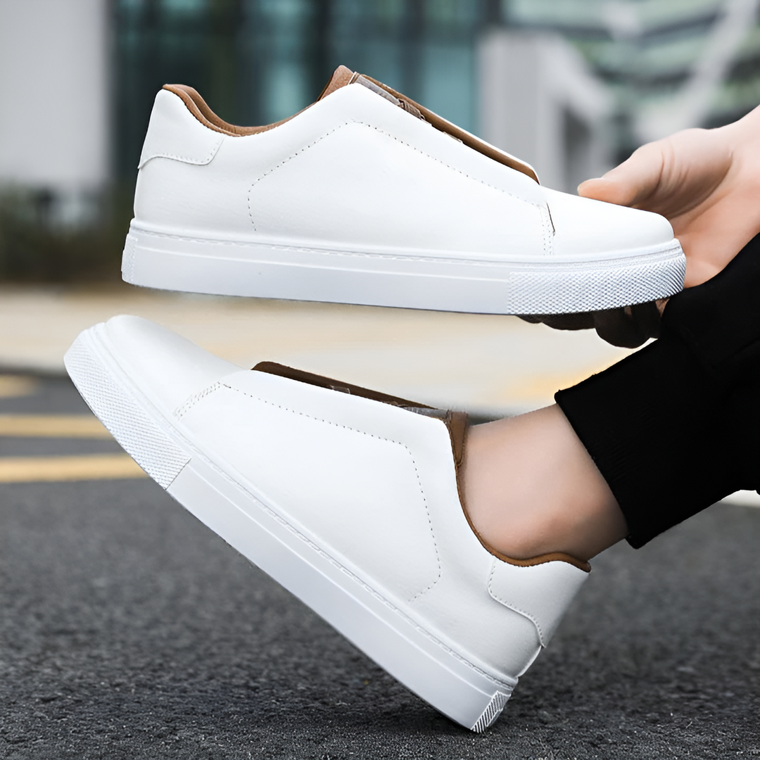 Boaz™ Stijlvolle Leren Sneakers