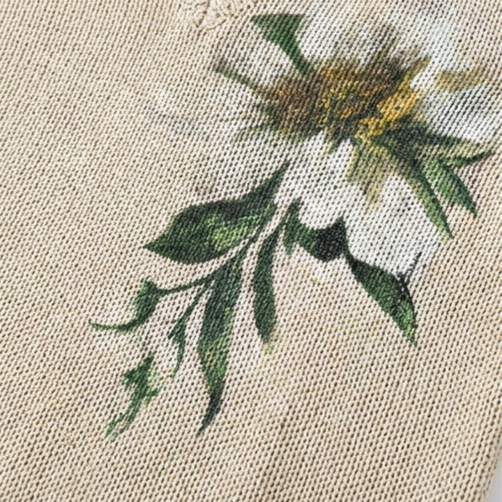 Rosavelle - Elegante Haak Mouw Bloemen Top