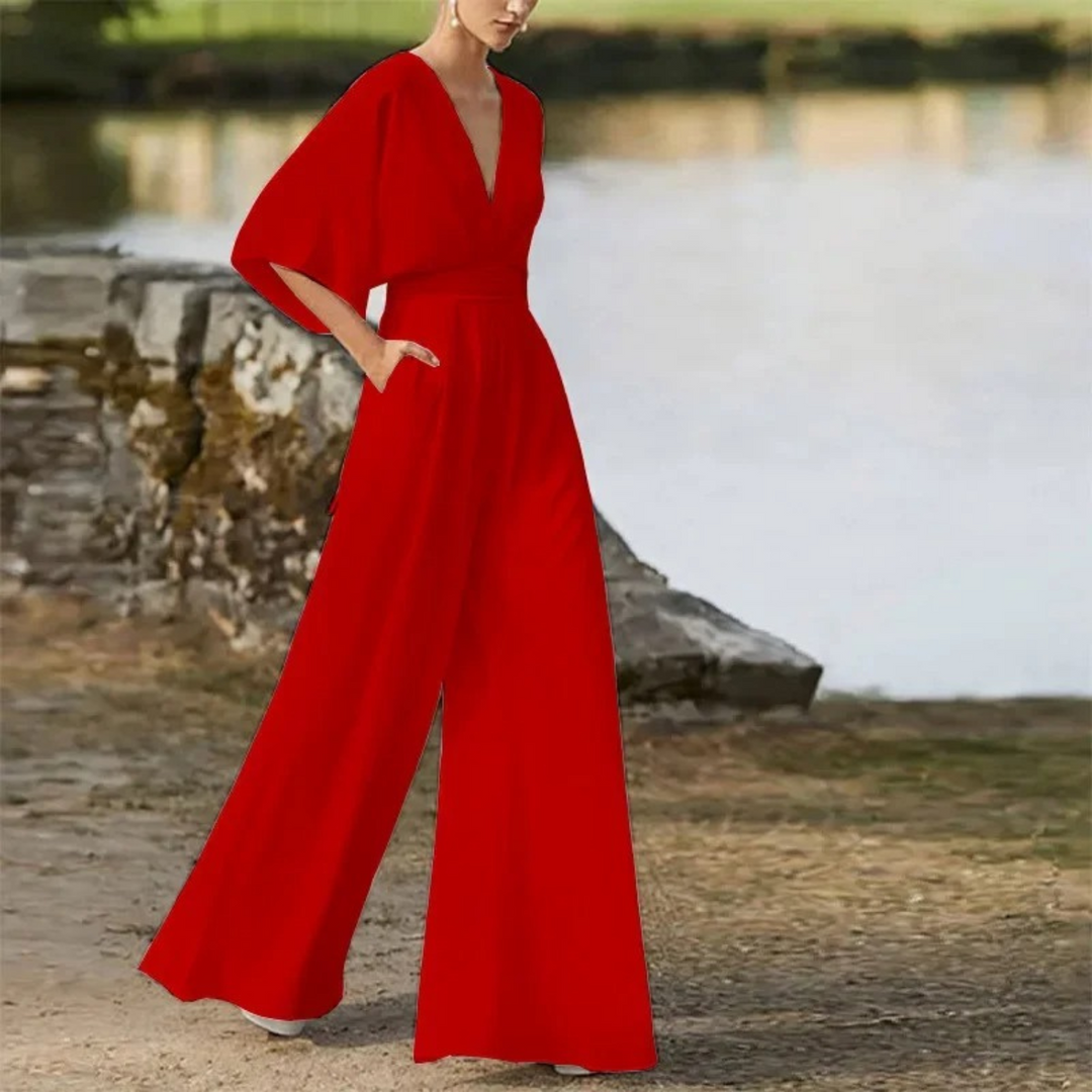 Jumpsuit met V-hals voor Dames