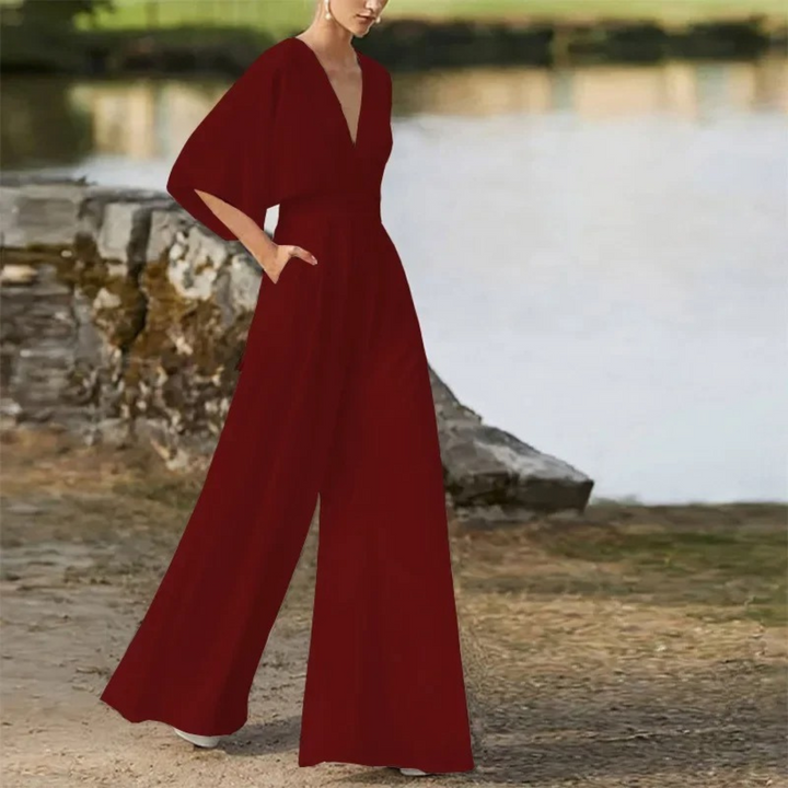 Jumpsuit met V-hals voor Dames