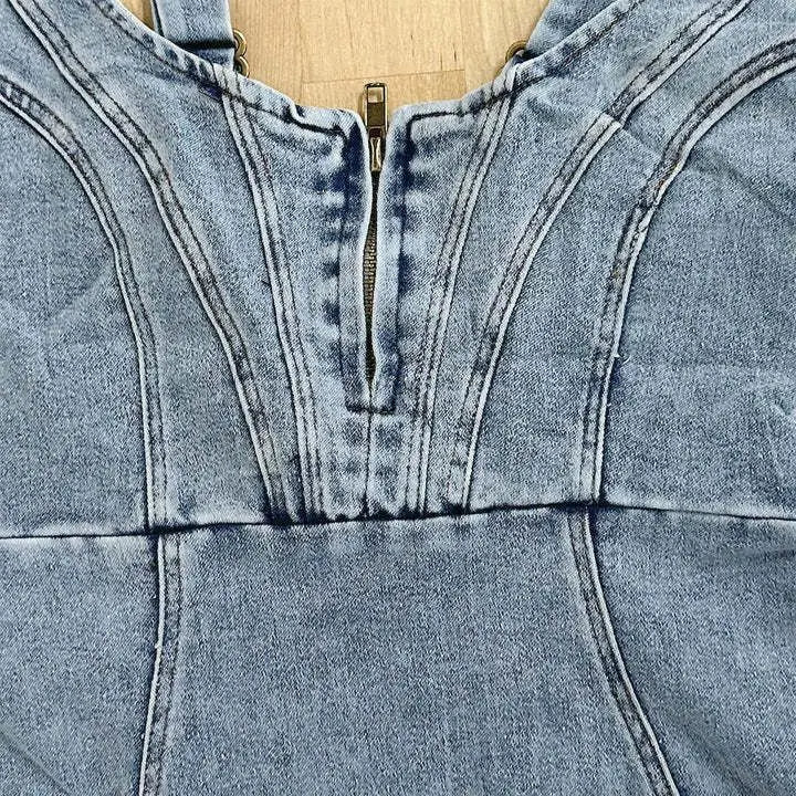 Kira | Trendy Jeansjurk Dames - Midi Ontwerp, Casual, Tijdloos Design
