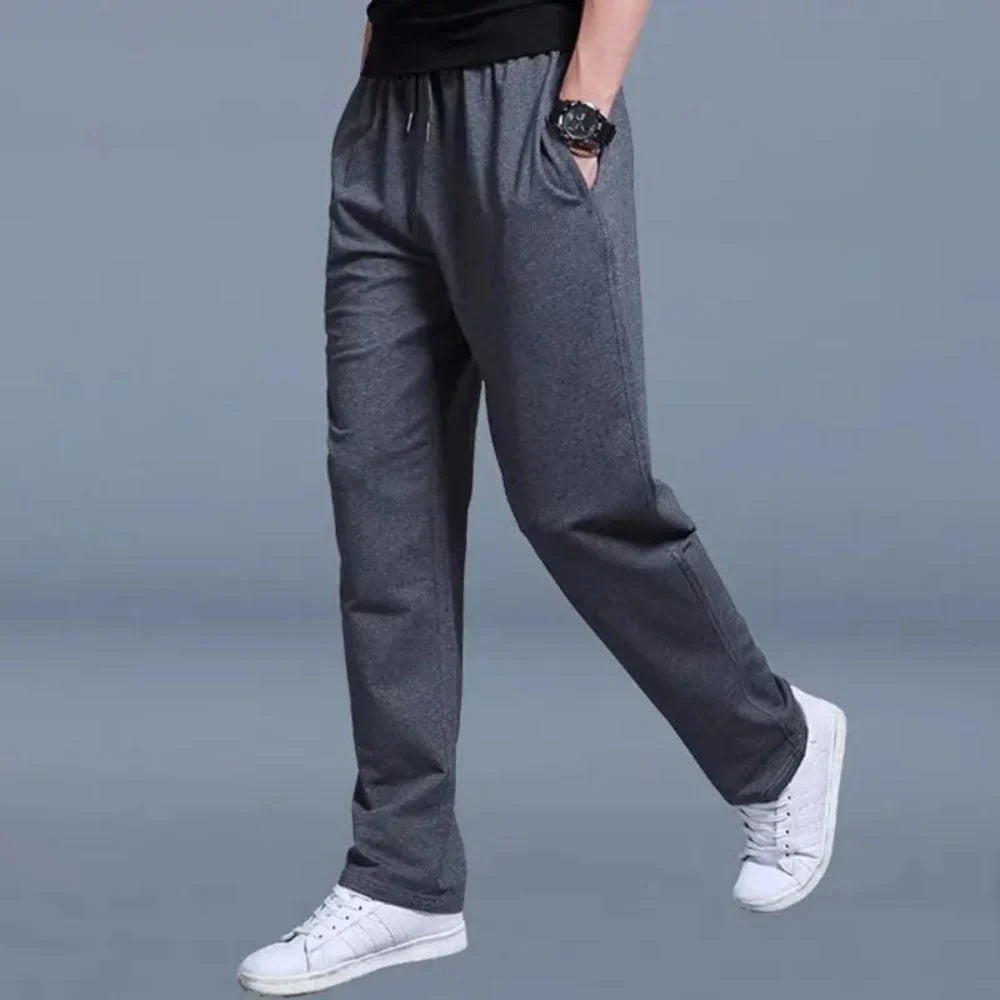Heren Alle Seizoenen Joggingbroek met Trekkoord en Zakken