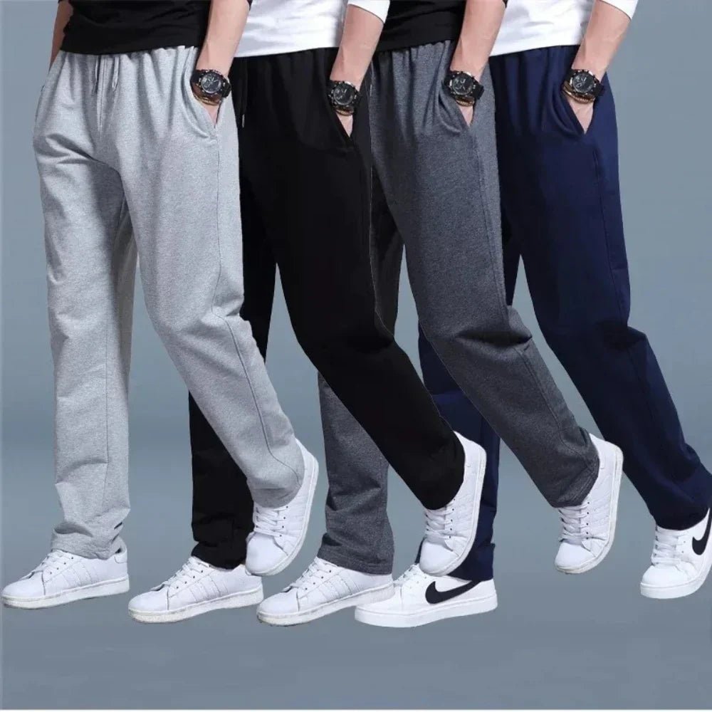 Heren Alle Seizoenen Joggingbroek met Trekkoord en Zakken